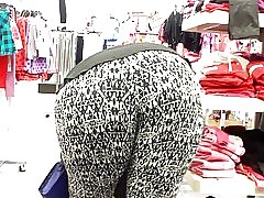 Sears jiggly besar hitam pantat berair membungkuk di...