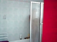Saya mantan pacar masturbasi di bathroom3
