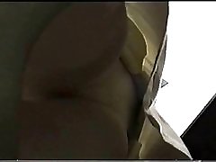 Upskirt stoking partner kantor